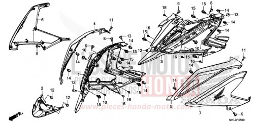 SIDE COWL NC750XDL de 2020